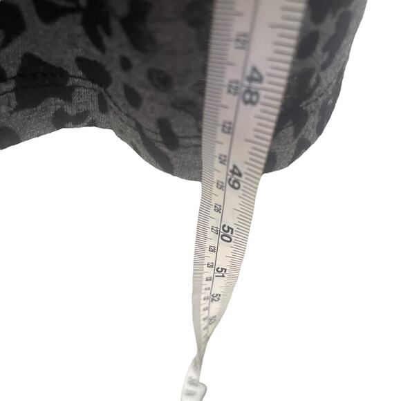 Jones New York Large Black Animal Print Vampire Goth Night Gown Maxi Slip Dress - Picture 10 of 10